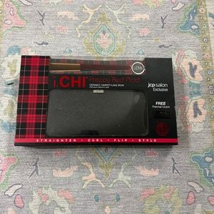 Chi straightener in red plaid
